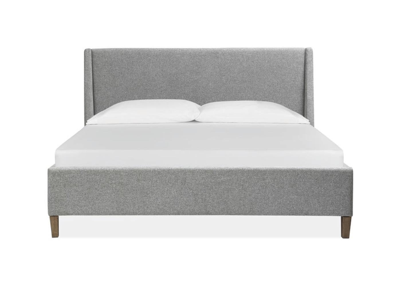 Lindon B5570-60G - Complete King Grey Upholstered Island Bed